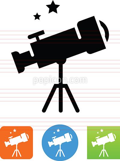 400x537 Vector Telescope Icon