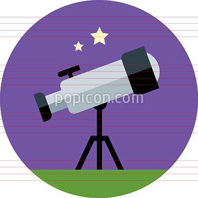 400x400 Vector Telescope Icon On Background