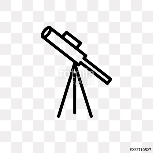 500x500 Classroom Telescope Icon On Transparent Background Modern Icons