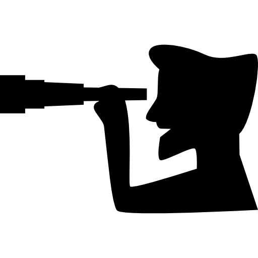 512x512 Man Viewing Through A Telescope Icons Free Download