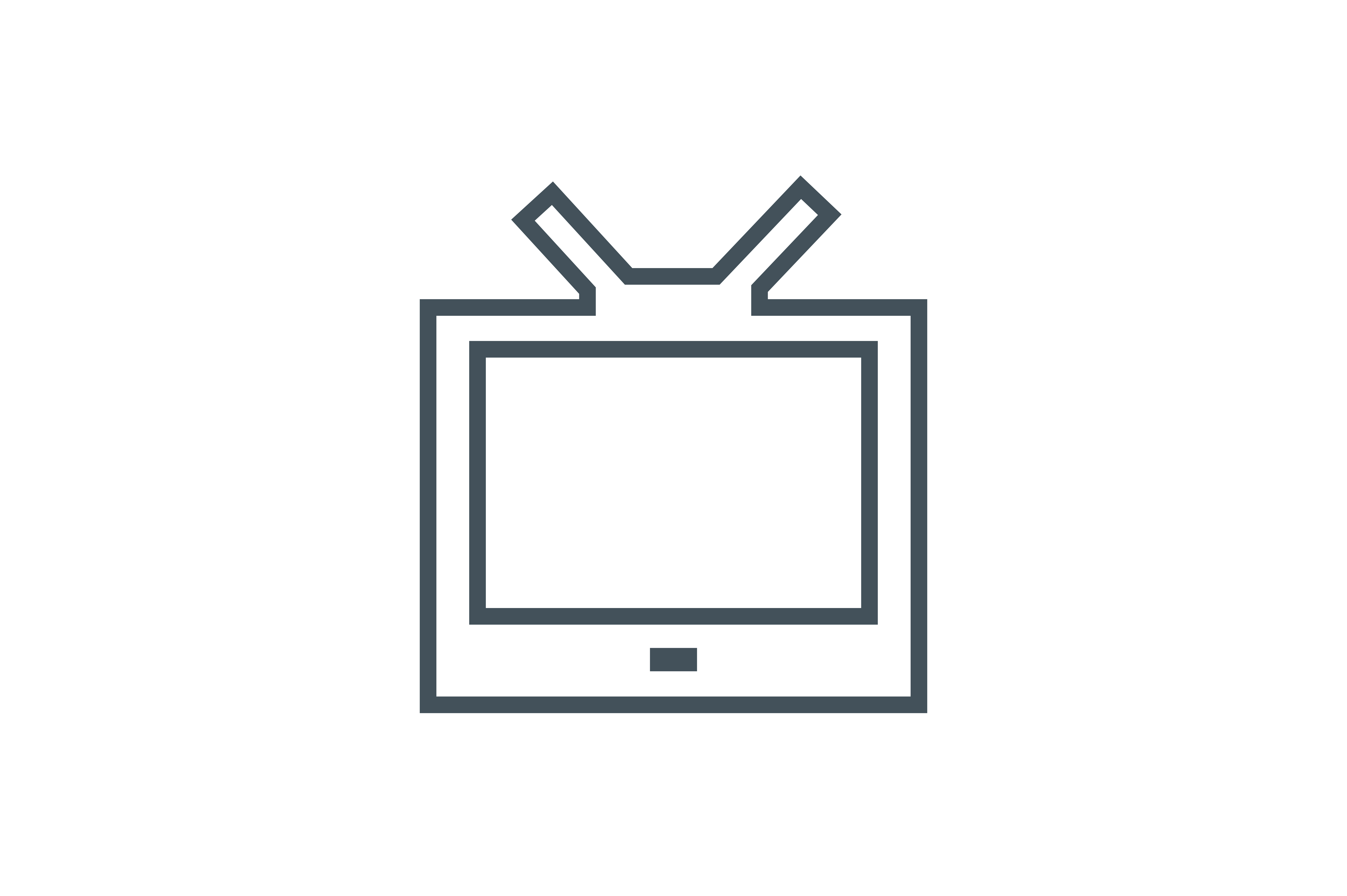 7513x5000 Television Icon Graphic