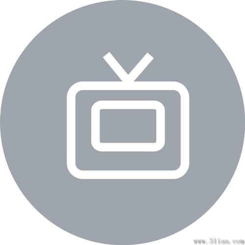 500x500 Gray Television Icon Vector Free Vector In Adobe Illustrator