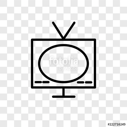 500x500 Television Icons Isolated On Transparent Background Modern