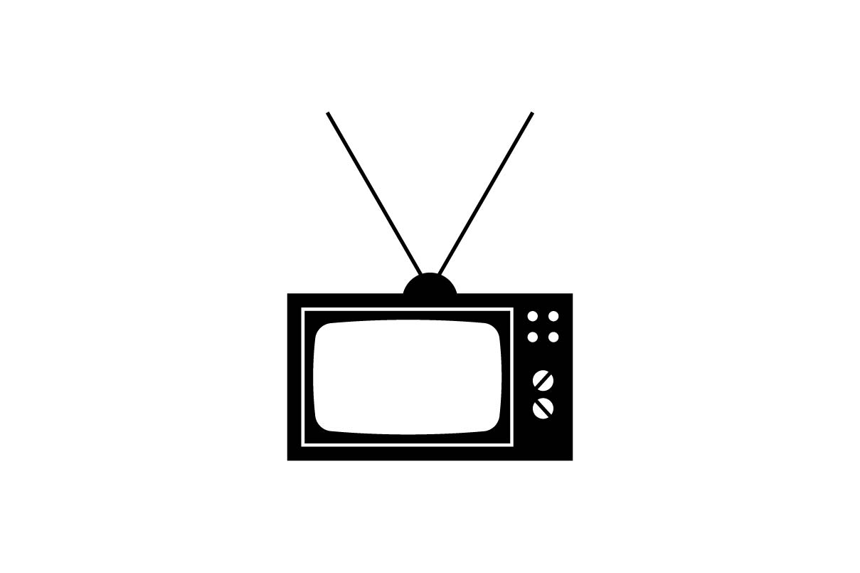 1209x805 Old Television Icon Vector Graphic