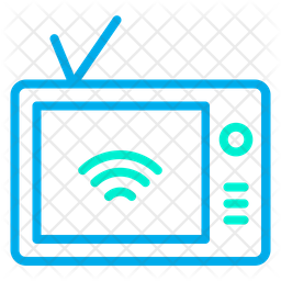 256x256 Smart Television Icon Of Line Style
