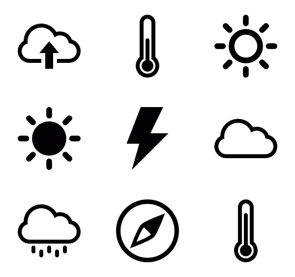 600x564 Temperature Icons
