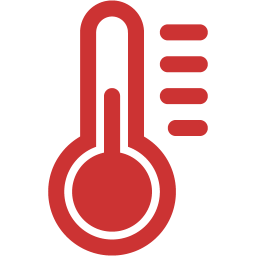 256x256 Persian Red Temperature Icon