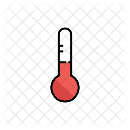 256x256 Temperature Icon Of Colored Outline Style