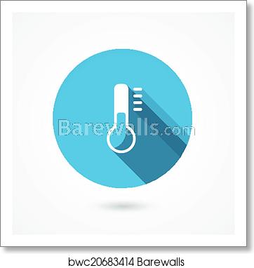 362x382 Temperature Icon With A Thermometer, Art Print Barewalls Posters