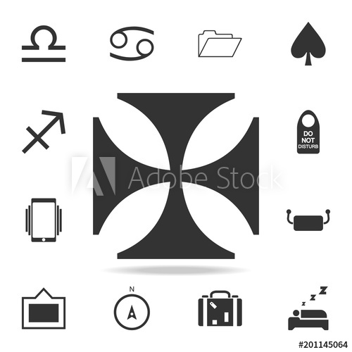 500x500 Cross Of The Knights Templar Icon Detailed Set Of Web Icons