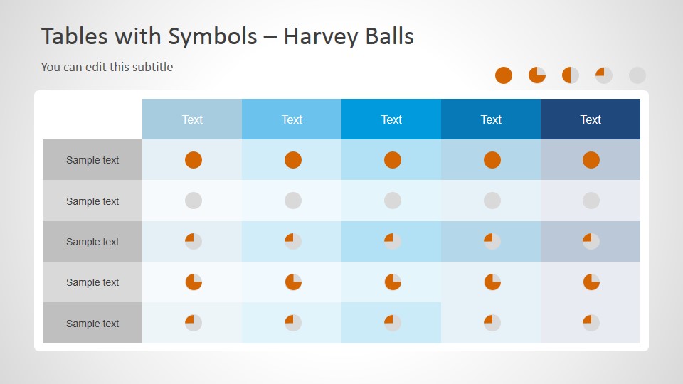 960x540 Tables With Symbols For Powerpoint