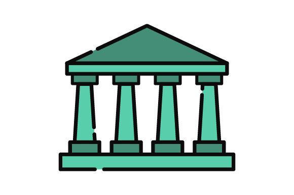 580x386 Greek Temple Icon Graphic