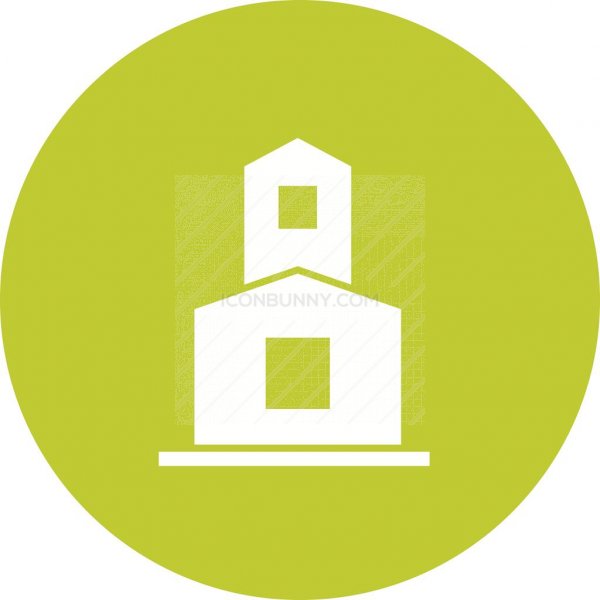 600x600 Temple Flat Round Icon