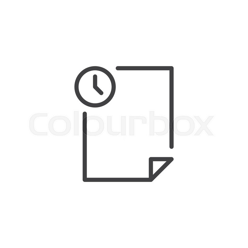 800x800 Temporary Outline Icon Linear Stock Vector Colourbox