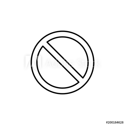 500x500 A Temporary Sign Can Be Stopped Icon Element Of Simple Icon