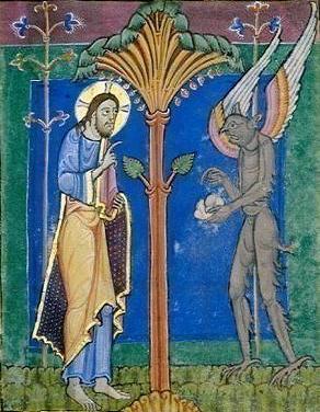 292x376 Filest Albans Psalter Temptation Of Christ