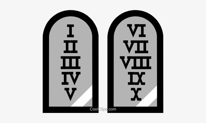 820x489 Symbol Of The Ten Commandments Royalty Free Vector