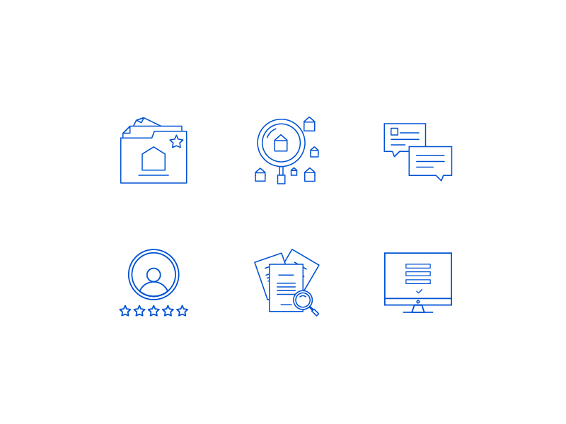 800x600 Tenants And Landlords Icon Set