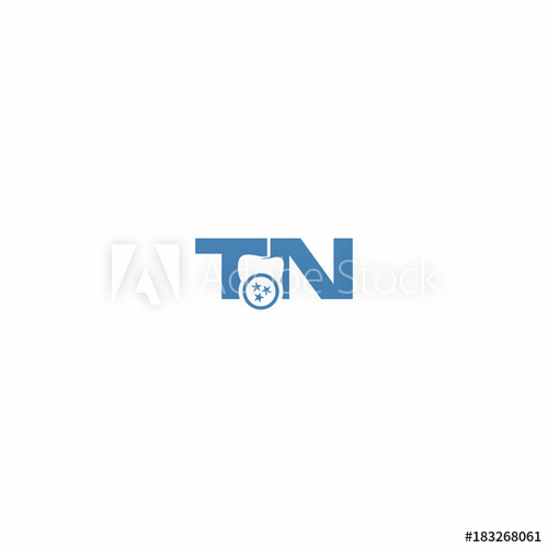 Tn Dental Logo With Tennessee Three Stars Icon Vector 500x500 Tn Dental Logo With Tennessee Three Stars Icon Vector