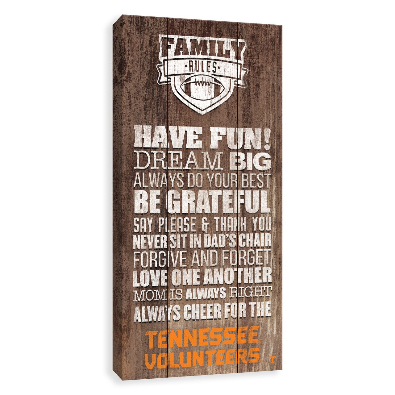 Tennessee Volunteers Family Rules Icon Wood 1280x1280 Tennessee Volunteers Family Rules Icon Wood