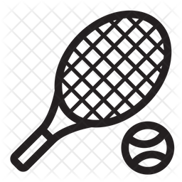 256x256 Tennis Icon Of Line Style