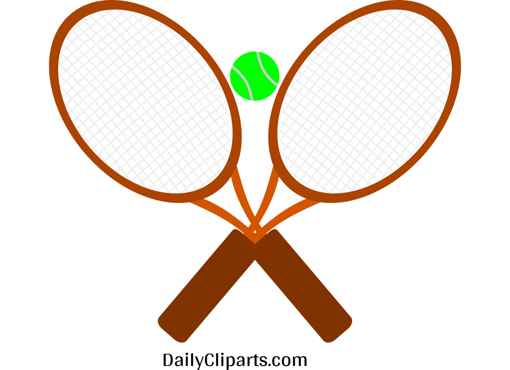 1024x744 Tennis Racket With Ball Clipart Icon Image Daily Cliparts