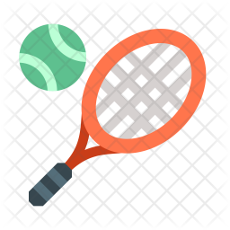256x256 Tennis Racket Icon Of Flat Style