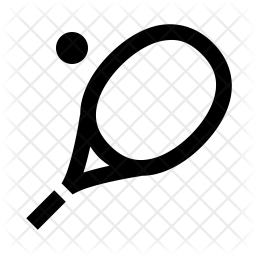 256x256 Tennis Racket Icon Of Line Style