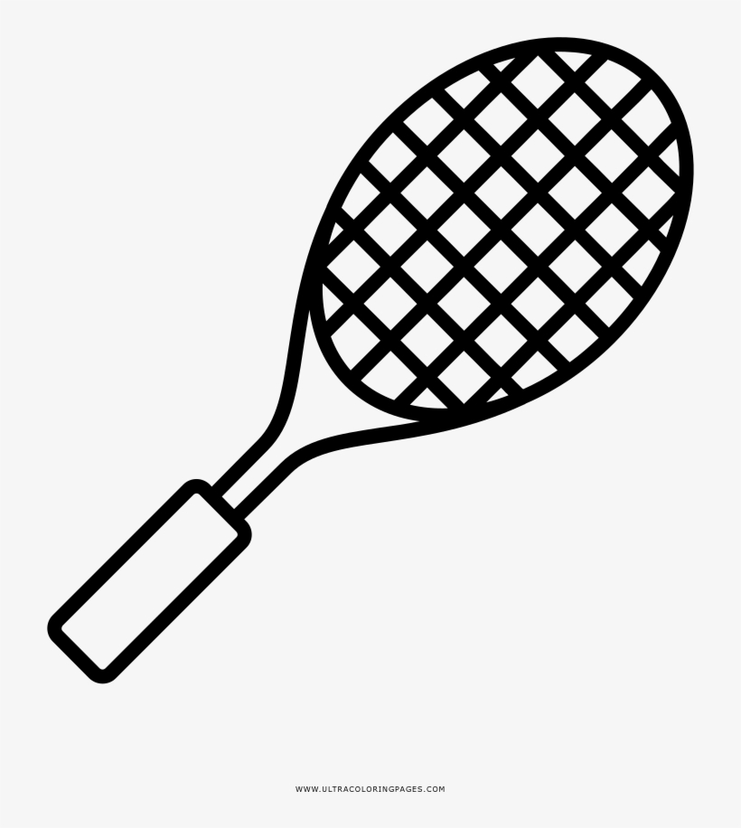 820x916 Tennis Racquet Coloring Page
