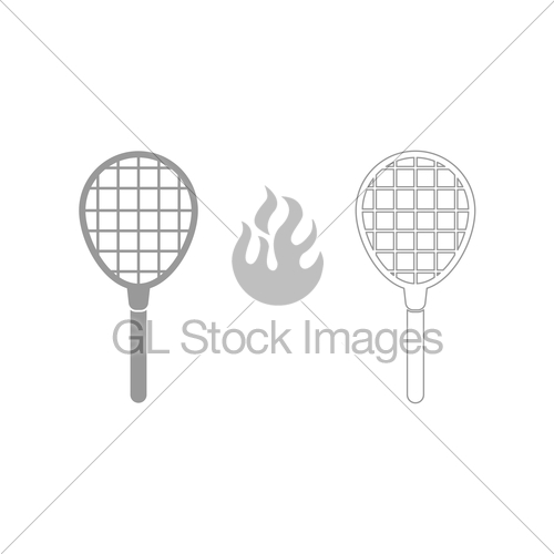 500x500 Tennis Racquet It Is Icon Gl Stock Images