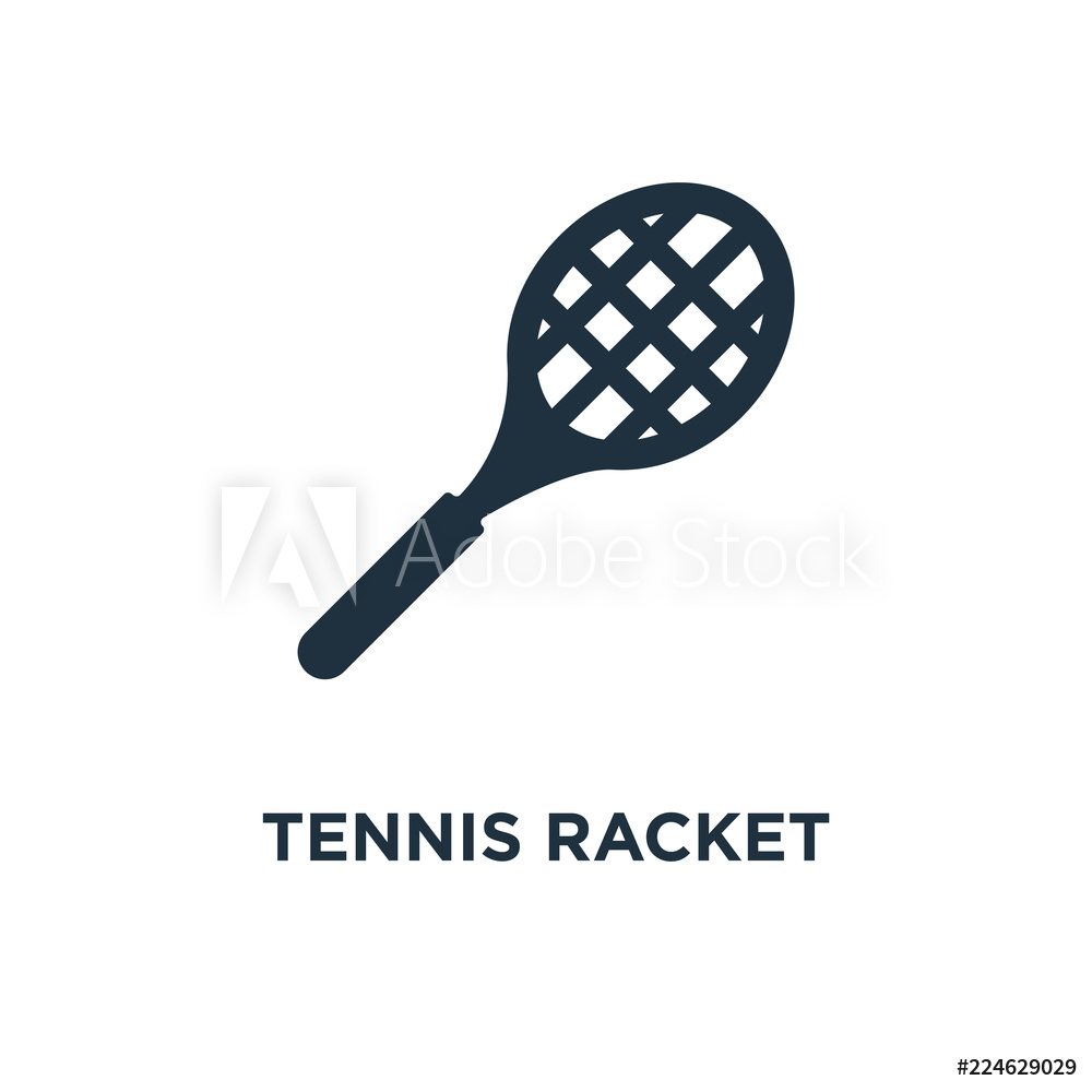 1000x1000 Photo Art Print Tennis Racket Icon Europosters