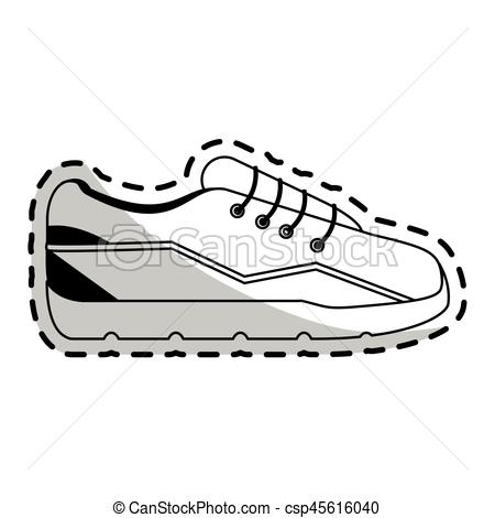 450x470 Sneaker Shoes Icon Image Vector Illustration Design