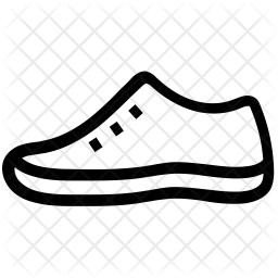 256x256 Tennis Shoe Icon Of Line Style