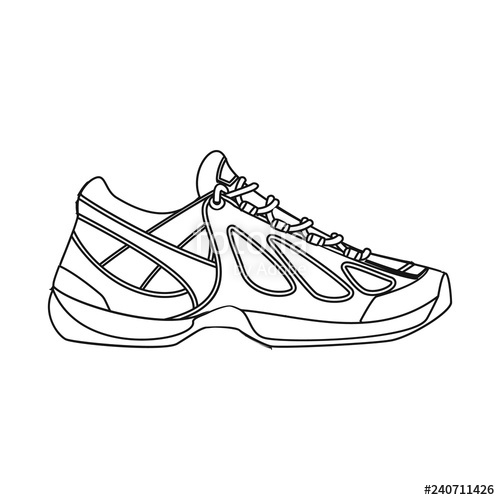 Tennis Shoe Icon at Vectorified.com | Collection of Tennis Shoe Icon ...