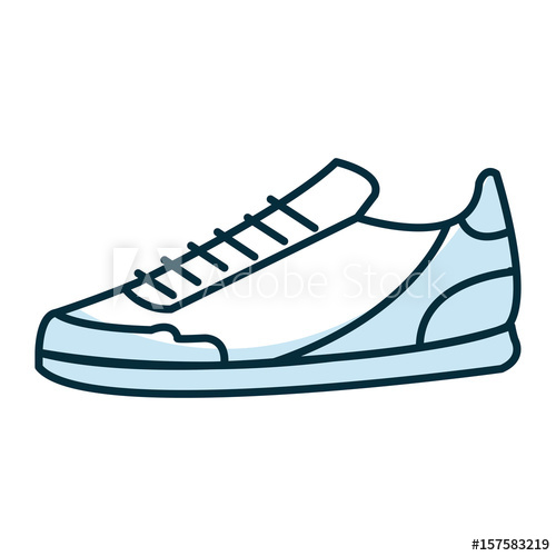 500x500 Tennis Shoe Isolated Icon Vector Illustration Design