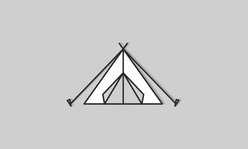 816x490 Illustation Of Tent Icon