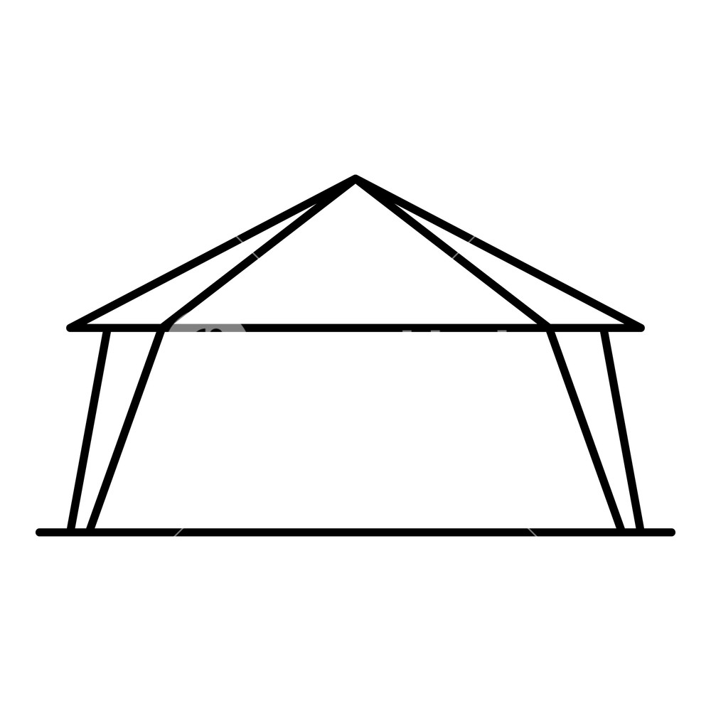 1000x1000 Marketing Tent Icon Outline Marketing Tent Vector Icon For Web
