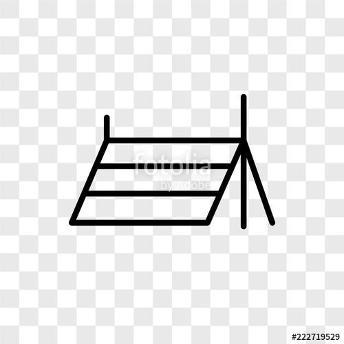 500x500 Tent Icons Isolated On Transparent Background Modern And Editable