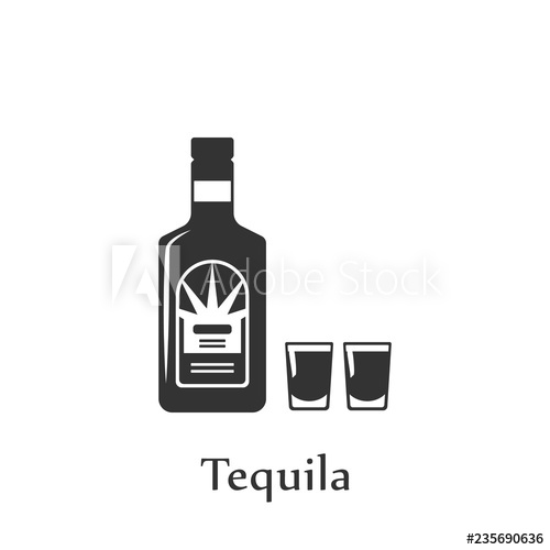 500x500 A Bottle Of Tequila Icon Element Of Drink Icon For Mobile Concept