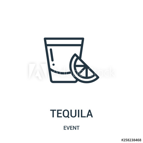 500x500 Tequila Icon Vector From Event Collection Thin Line Tequila