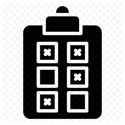 512x512 Ballot Paper Icon Of Glyph Style