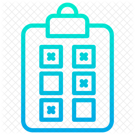 512x512 Ballot Paper Icon Of Gradient Style