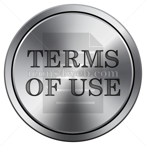600x600 Terms Of Use Icon Round Icon Imitating Metal