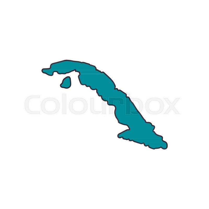 Cuba Map Territory Icon Cartoon Cuba Stock Vector Colourbox 800x800 Cuba Map Territory Icon Cartoon Cuba Stock Vector Colourbox