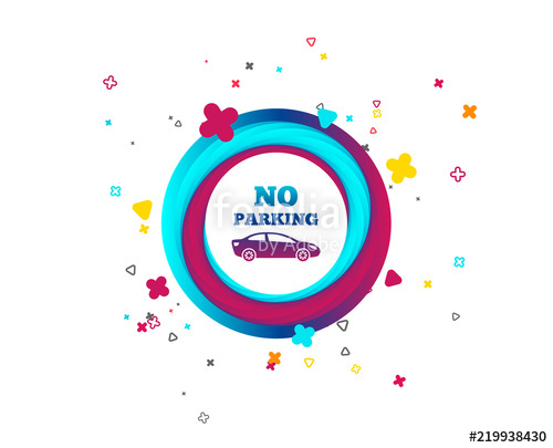 No Parking Sign Icon Private Territory Symbol Colorful Button 500x405 No Parking Sign Icon Private Territory Symbol Colorful Button