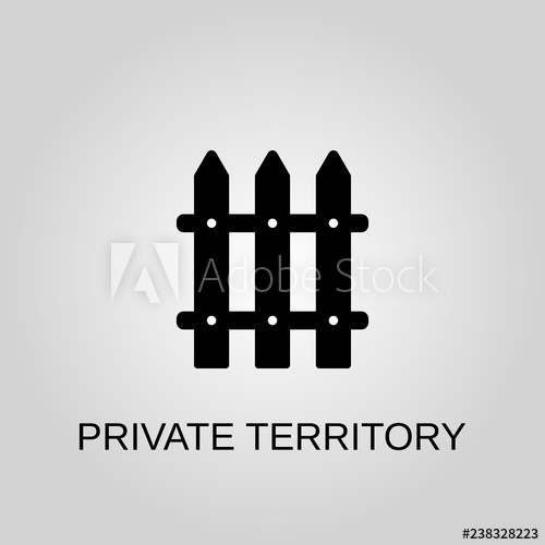 Private Territory Icon Icon Fence Concept Symbol Design Stock 500x500 Private Territory Icon Icon Fence Concept Symbol Design Stock