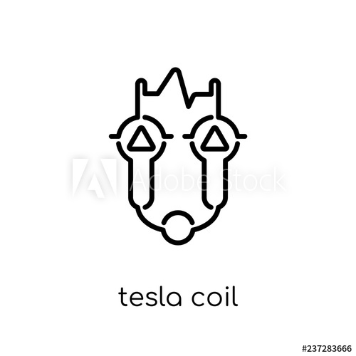 500x500 Tesla Coil Icon From Science Collection