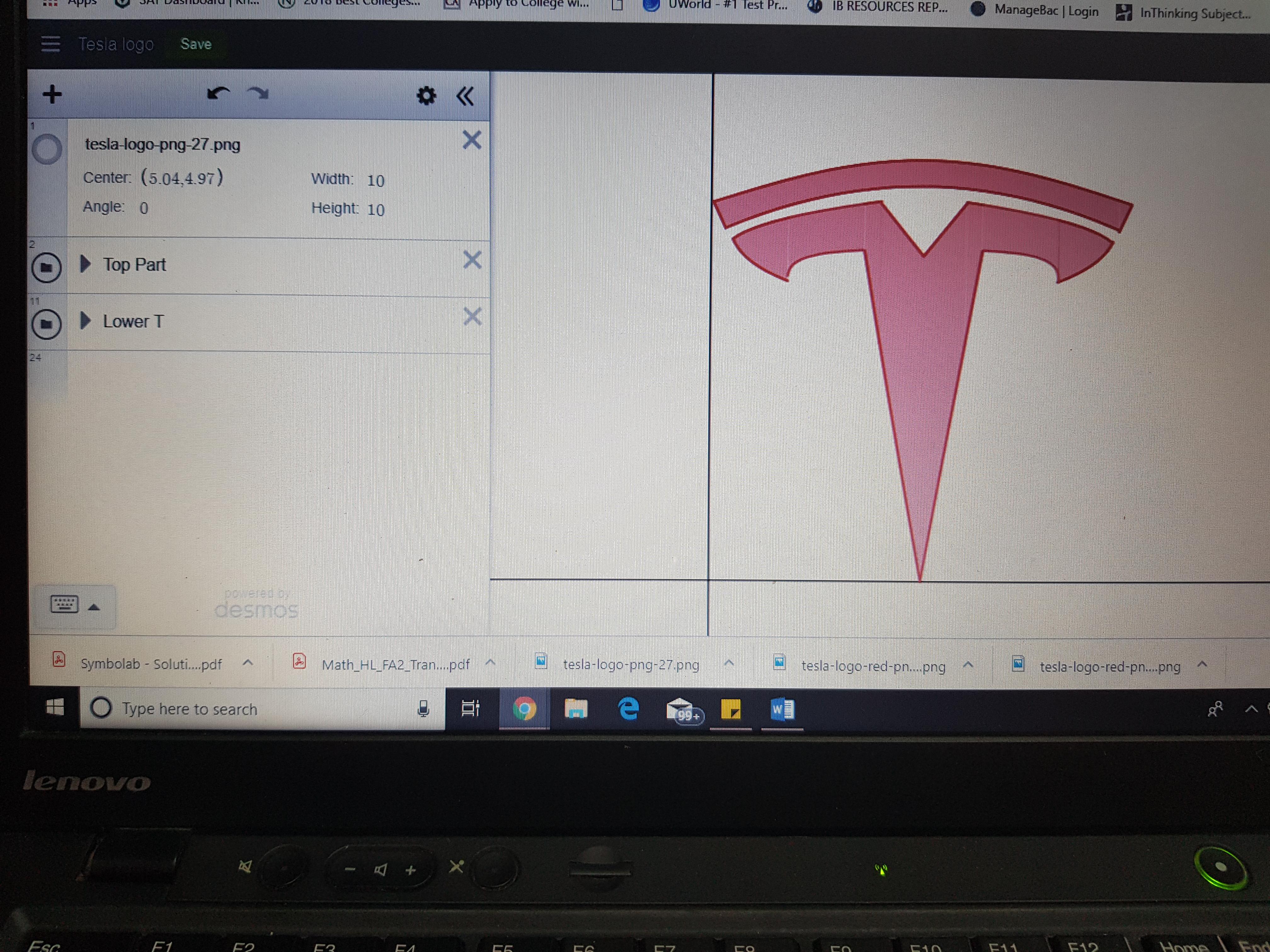 4032x3024 Made On Desmos For An Hl Project Tesla Logo Ibo