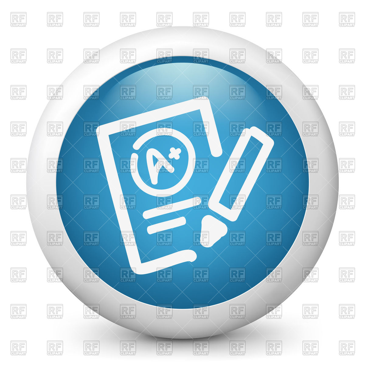 1200x1200 Excellent Evaluation Test Icon Vector Image Of Icons And Emblems