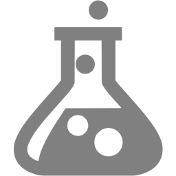 256x256 Gray Test Tube Icon